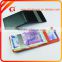 Custom PU leather money clip with credit card holder