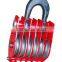 drop forged hardware alloy steel/carbon steel lifting hoist six wheel close link type steel lifting hoist pulley block
