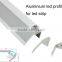 2016 home design aluminium profile for led strips stairs or nosing lights