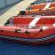 Red And Black Inflatable Motor Boat For Fishing