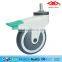 China high quality special custom pu caster wheel with brake