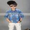 Wholesale Alibaba denim long sleeve boy shirt