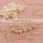 Elegant Luxury Handmade Crystal Flower Pearls Rhinestones Flower Wedding Headpiece Bridal Headband Hair accessorie