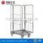 Foldable Steel Wire Mesh Hand Trolley Pallet Cage Container for Supermarket