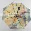 53"*8 ribs folding flower print inside umbrella