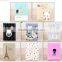 PU leather handmade foldable beauty folding compact cosmetic mirror for girls in chrome finish