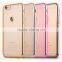 electroplating TPU back cover bumper phone case for Apple iphone 7 6 6s 6s plus 5 S 4 SE A C