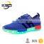 2016 The Newest Flyknit Fabric Colourful Lights LED Shoe