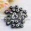 Wholesale Price 7*10mm Colorful Oblate Round Evil Eye Beads 11 Different Colors For Choose