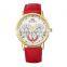 Fashion ladies watches red luxury watch