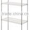 4 tier metal wire Shelving units storage rack chrome