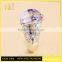 Jingli Jewelry Factory Direct Delicate Silver Ring With Purple Stone (YJ-477)