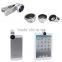 Phone Lens Fish Eye, Macro, Wide Angle 3 In 1 Universal Clip Mobile Phone Lens for iphone 4S 5S Samsung I9300