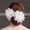MYLOVE white chiffon hair flower ball head wear MLF088