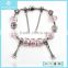 Low Price 925 Silver Glaze Bead Alloy Eiffel Tower Charm Bracelet Jewellery 2015