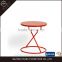 Glass Top Corner Table With Iron Tube Frame Small Coffee Table Living Room Furniture