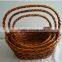 cotton cloth liner handmade willow basket for food or goods storage
