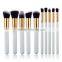 10pcs/kit synthetic hair foundation brush cosmetic makeup brush set