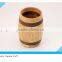 small pine Wooden Barrel for packing Glass Candle Holder