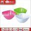 Large high quality unique wholesale plastic containers plastic salad bowl set with lid