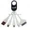 4-in-1 Multi USB Adapter Charging Cable Connector for Iphone 6, 6 Plus, 5 / 5s / 5c, Ipad,Smartphones