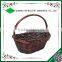 Cheap christmas basket wicker woven empty gift basket