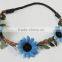 chrysanthemum garland head wreath/fabric flower/leaf wreath