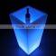wholesale well polished beautiful led plastic flower pot, garden flower vase