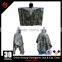 High quality military poncho raincoat breathable waterproof nylon PVC sale