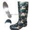 Camo Steel Toe And Sole PVC safety Rain Boots