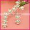 silver rhinestone chain flower decorative hair pin WHD-056