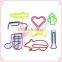 Round Transparent PP Box With Assorted OEM Shapes Metal Paper Clips