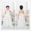 2016 latest designs champagne kid tutu dance style fancy high quality flower baby girls party night dress design