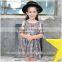 2017 Kids Summer Clothes off Shoulder Plaid Baby Dress Wholesale Western Style Girl Child Dress