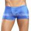 Promotion cheap fashion men plain shorts silk boxer shorts