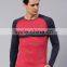Men Red Navy Blue T-Shirt Custom Color Round Neck Long Raglan Sleeves Bodybuilding Tee 60% Cotton 40% Polyester Material