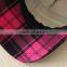Girls fashion blank denim plaid flat cap baby baseball caps printing hat for boy and girls