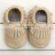 Factory Direct Wholesale Toddler Infant Leather Shoes Baby Girl Boy Tassel Moccasin Shoes