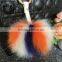 Phone Car Handbag Decoration Accessories Faux Fur Plush Keychain Fluffy Fox Fur Ball