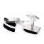 Simple Deluxe Black Stone Cuff link Men Shirt Cufflinks