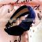 Hot sale lint knot Hair band Wide pleuche plastic Hair band for women