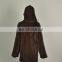 knitted mink coat with hood for women North American style