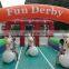 High quality 3 Lane inflatable horse racing,Outdoor sport games inflatable fun derby for kids