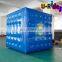 blue inflatable helium square balloon for advertisement