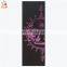 design custom size silicone foldable antislip black yoga mats