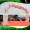 PVC 0.9MM Sealed Air Inflatable Arch, U shaped White Arch Door With Brand Printing