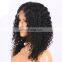 Afro kinky curly full lace wigs indian human hair wigs