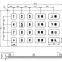Metal atm keypad mechanical code lock keypad