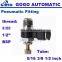10pcs a lot air cylinder throttle valve thread 1/2 BSP , hose 5/16 inch SC pneumatic fittings