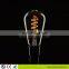 ST64 antique Edison bulb 5W 6w dimmable soft LED filament 220V/240V E27 base spiral design light bulb